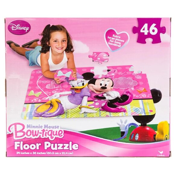 Disney Minnie Mouse Bow-Tique Floor Puzzle 46 Pieces 24in × 36in Ages 3+ - Picture 5 of 8